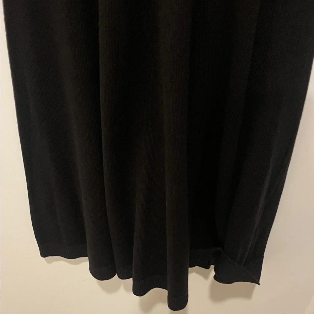 Eliza J Blue and Black Striped Long Sleeve Dress - Picture 9 of 9